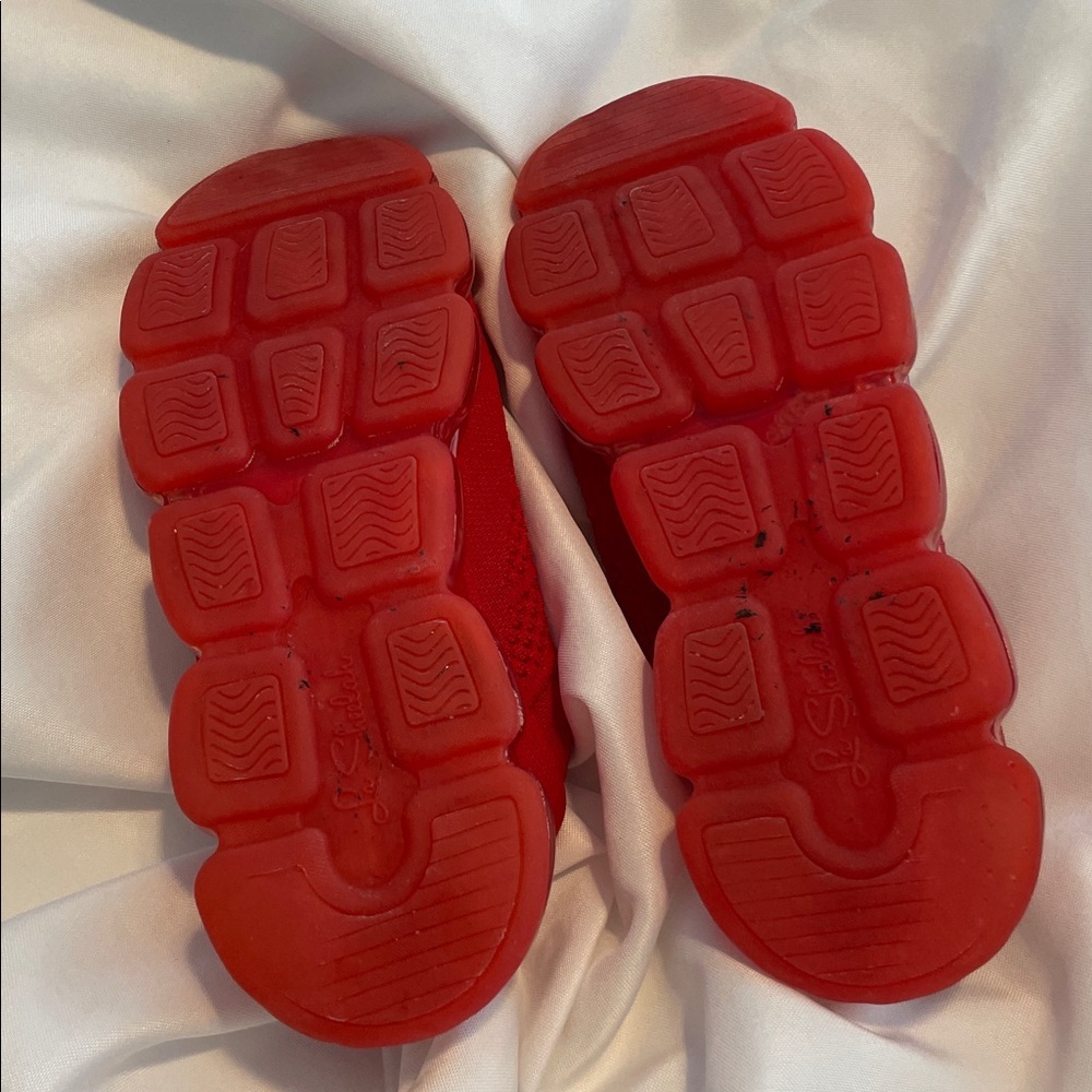 Vibrant Red Slip-On Sneakers - Picture 7 of 8